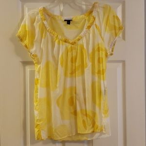 Massimo XL v neck cotton blouse